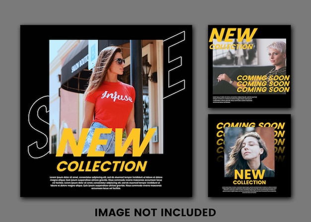 fashion new collection social media template