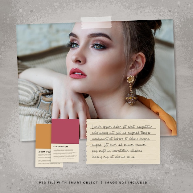 Fashion Photo Mockup Template Square