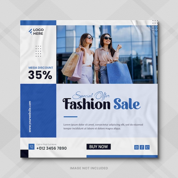 Fashion Sale Ads Banners and Fashion sale Instagram Stories