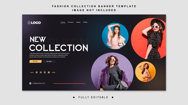 a fashion sale banner template for website