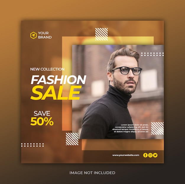 Fashion sale banner template