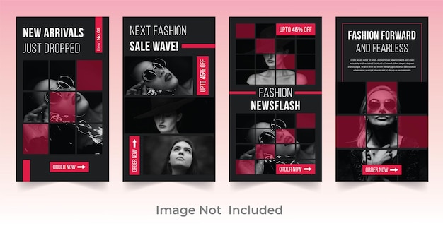 PSD fashion sale instagram stories collection