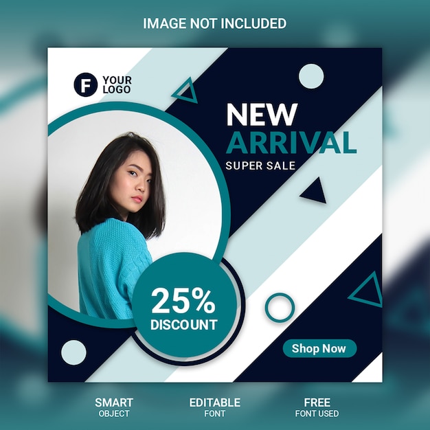 Fashion sale social media banner template