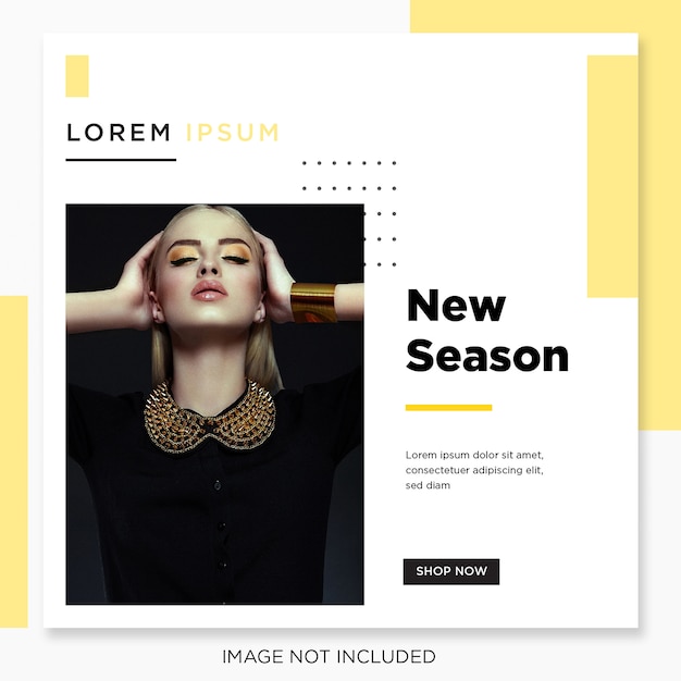 Fashion sale social media post banner Psd