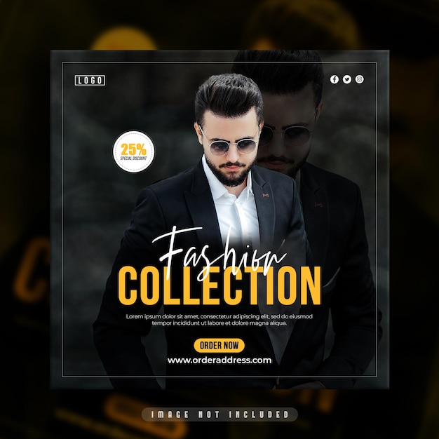 Fashion sale social media post or instagram big sale banner template