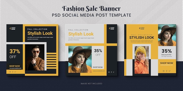 Fashion sale social media post promotion and Instagram post