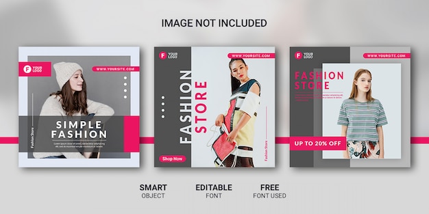 Fashion sale social media post template