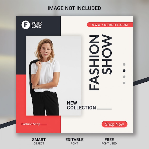 Fashion sale social media post template