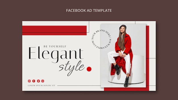 Fashion sale social media promo template