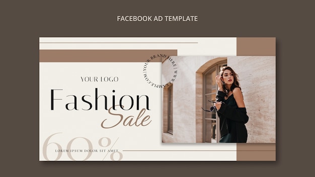 Fashion sale social media promo template