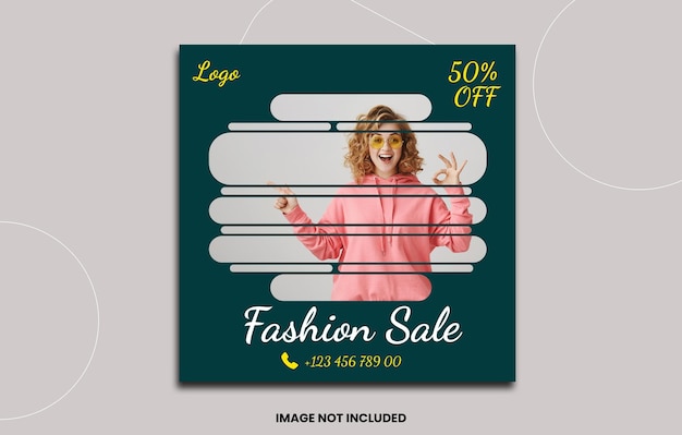 Fashion sale Social Media PSD Banner