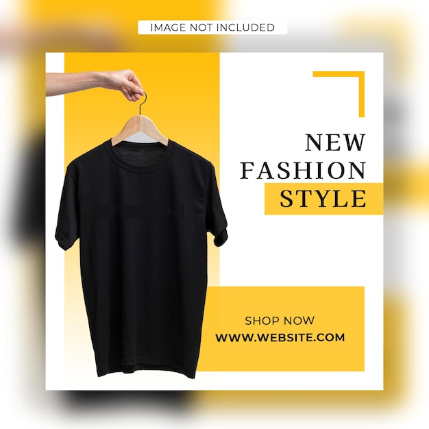 Fashion sale square social media post or banner template for new arrival promotion