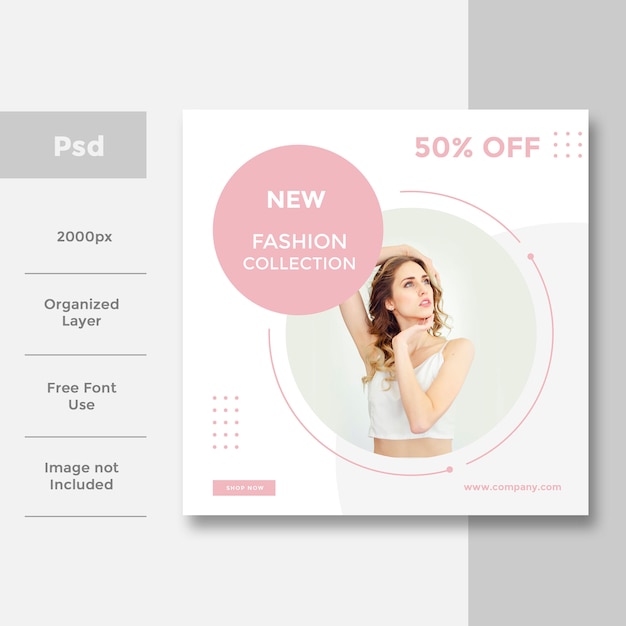 Fashion Social media banner ad design