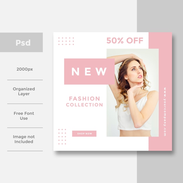 Fashion Social media banner ad design