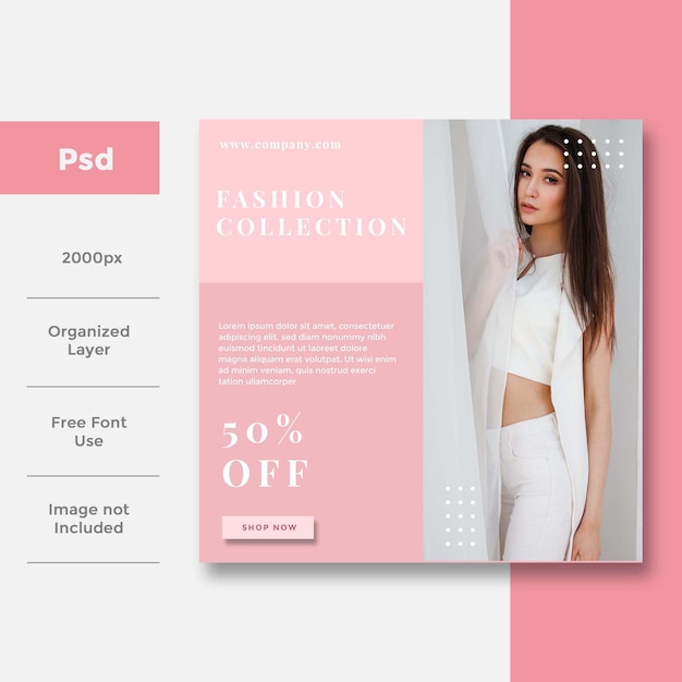 Fashion Social media banner ad design