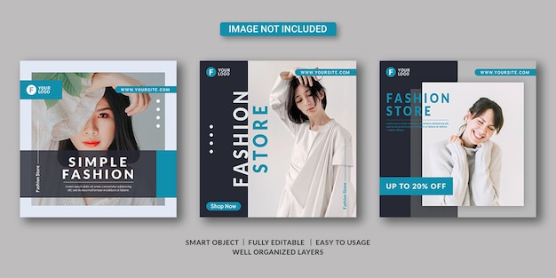 Fashion social media post template