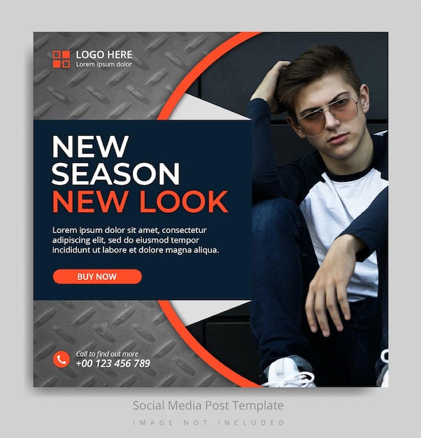 Fashion social media post template