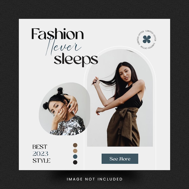 Fashion social media post template