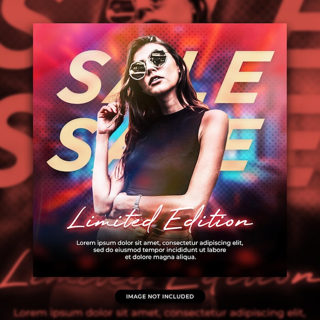 Fashion social media post template