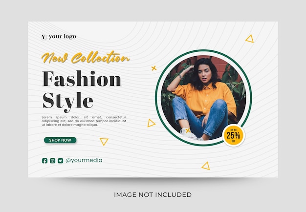 Fashion special sale banner style template