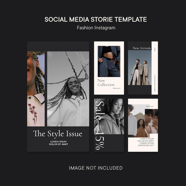 Fashion store concept instagram stories template