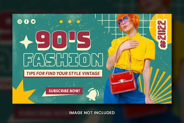 PSD fashion youtube thumbnail