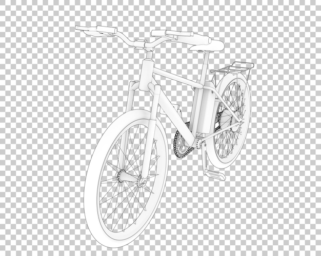 Fast bike isolated on transparent background 3d rendering illustration