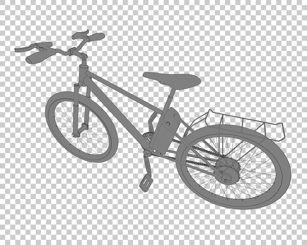 Fast bike isolated on transparent background 3d rendering illustration