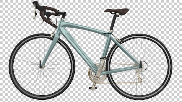 PSD fast bike on transparent background 3d rendering illustration