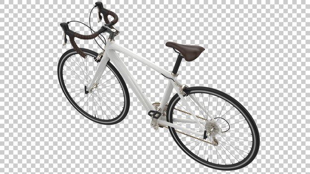 Fast bike on transparent background 3d rendering illustration