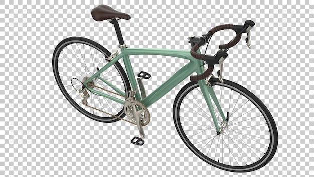 Fast bike on transparent background 3d rendering illustration