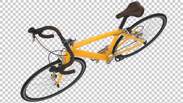 Fast bike on transparent background 3d rendering illustration