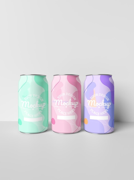 fast drink can mockup