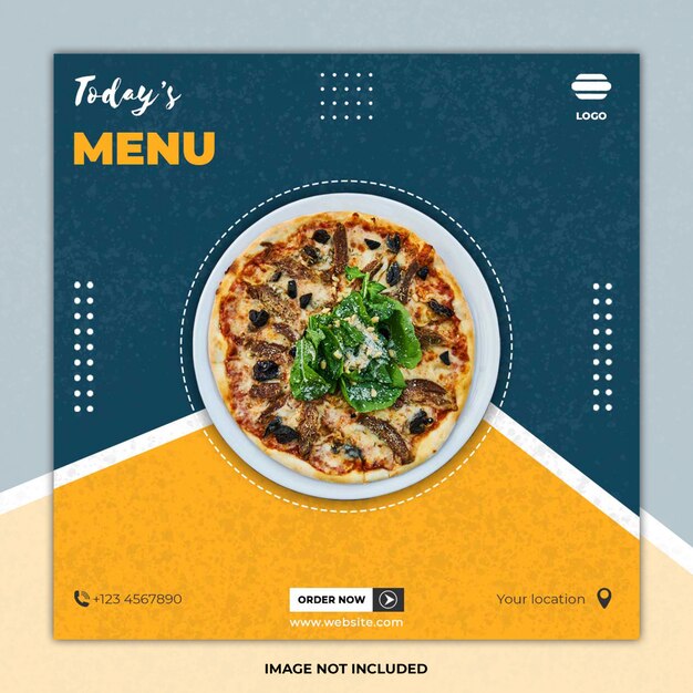 PSD fast food culinary social media templates post