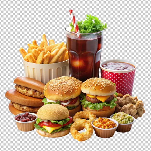 PSD fast food and junk food concept