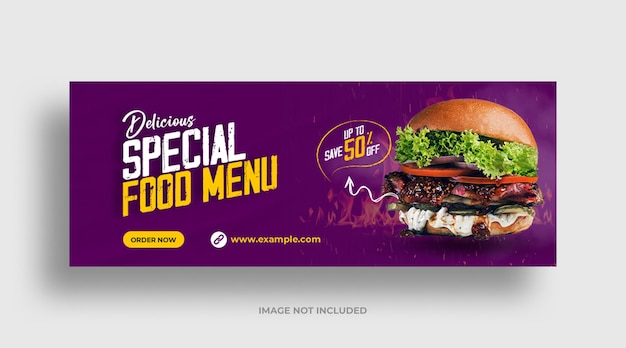 Fast Food Social Media Facebook Cover Design