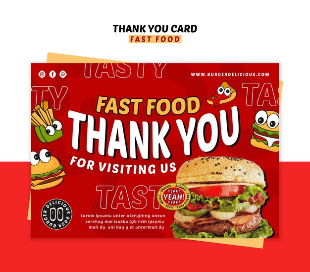 Fast food template design