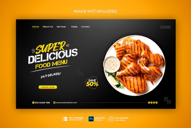 Fast food web banner template