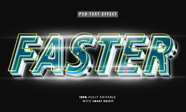 Faster 3D Editable Text Effect