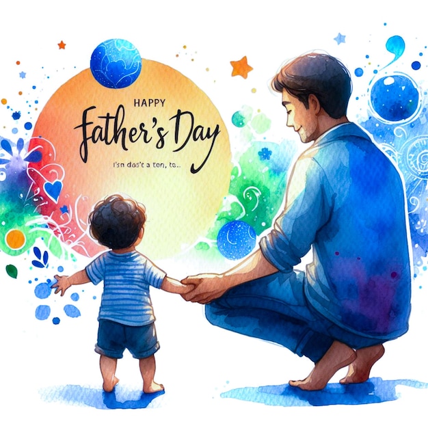 Father day social media post template