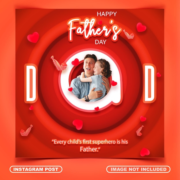 Father's Day instagram post design