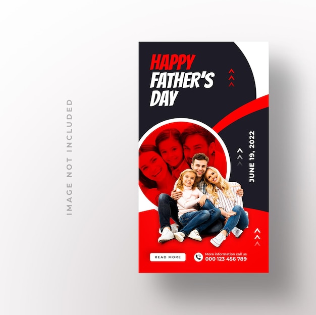 Father's day Instagram stories template design