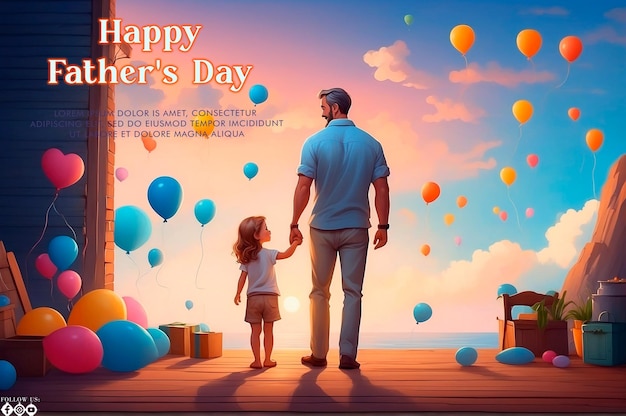 Fathers Day Celebration Template