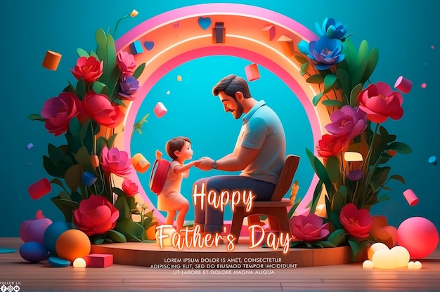 Fathers Day Celebration Template