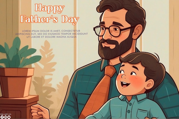 Fathers Day Celebration Template