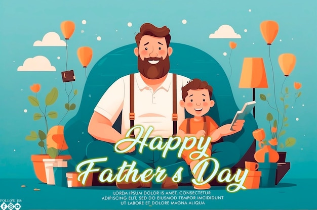 Fathers Day Celebration Template