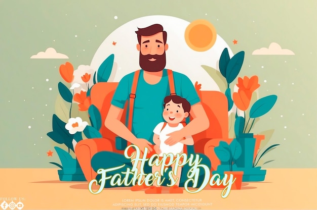 Fathers Day Celebration Template