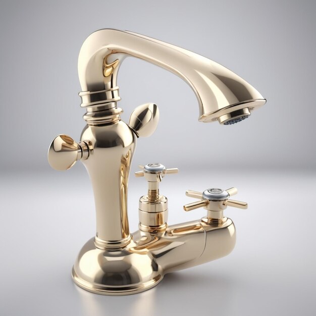 a faucet that has a faucet on it