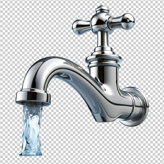 faucet on water transplant background