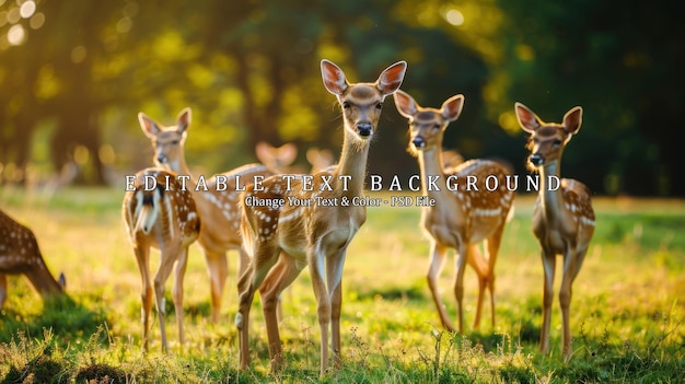 Fawn Family in the Golden Hour